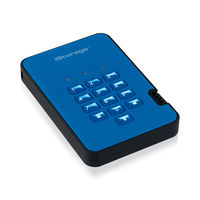 Портативный шифрованный внешний диск iStorage diskAshur2 SSD USB 3.1 Ocean Blue с PIN аутентификацией
