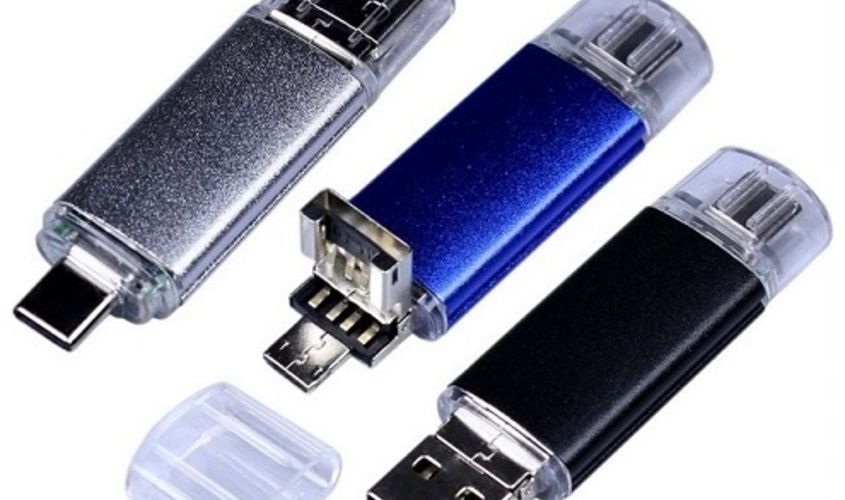 OTG Флешка Trio USB, Type-C и Micro USB MT105 в наличии, купить оптом от 20 штук
