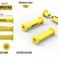 Заказать флешку ПВХ по индивидуальному дизайну в виде трубы PVC033