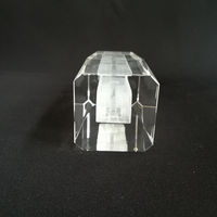 Награда из стекла прямоугольной формы 50*50*200 мм с лазерной гравировкой
