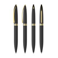 Ручка шариковая Rocket черная с золотом R6825-3GО