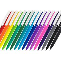 Ручка шариковая  ZETA SOFT R1010V с логотипом компании 